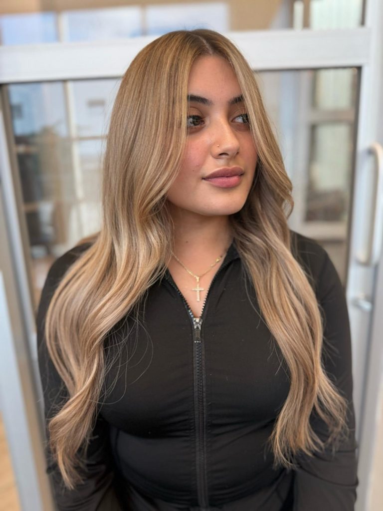 dimensional color brunette hair Katy TX