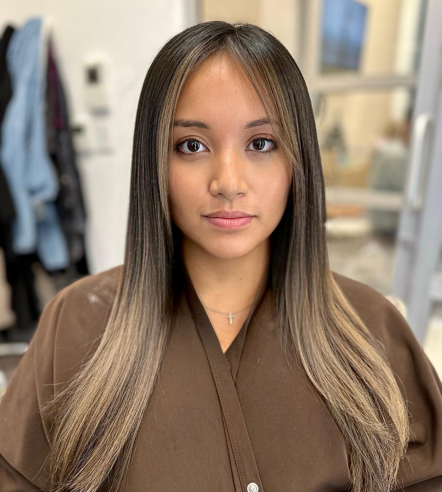 balayage hair transformation at HairxMaryy Katy TX